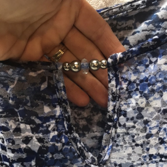 Ruby Rd. Multicolored Beaded Accent Top L - Picture 2 of 7